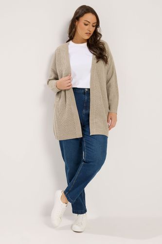 Plus Size Natural Essential Cardigan Size 46-48 - Yours - Modalova