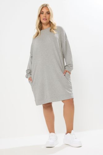 Robe Sweatshirt Grise À Poches Size 50-52 - Yours - Modalova