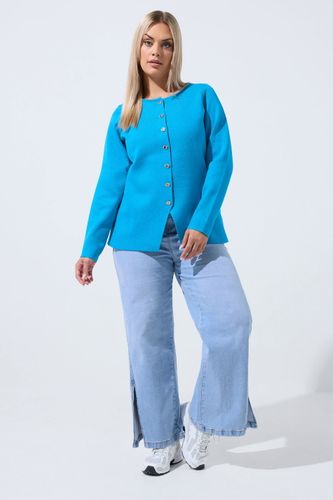 Cardigan Bleu Cobalt En Maille Compacte Size 54-56 - Limited Collection - Modalova