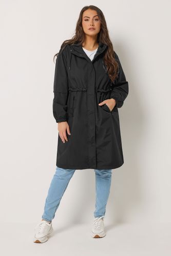 Veste Longue Imperméable Noire Size 46 - Yours - Modalova