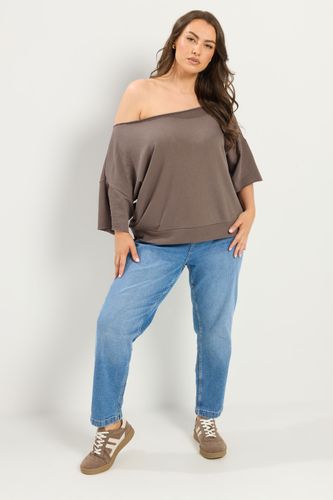 Sweatshirt Marron À Épaules Dénudées Size 50-52 - Yours - Modalova