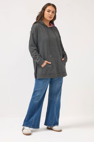 Sweat À Capuche Gris À Doublure Contrastante Size 48 - Yours - Modalova