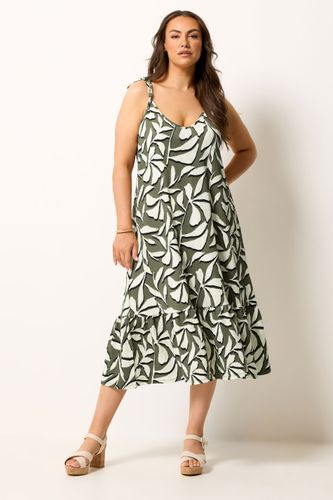 Robe D'été Étagée Verte Motif Feuilles Size 44 - Yours - Modalova