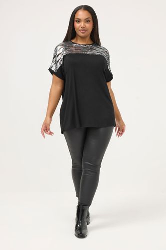 Top Noir À Sequins Motif Animal Size 48 - Yours - Modalova