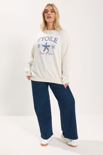 Sweatshirt Crème À Message « Étoile » Size 42 - Yours - Modalova
