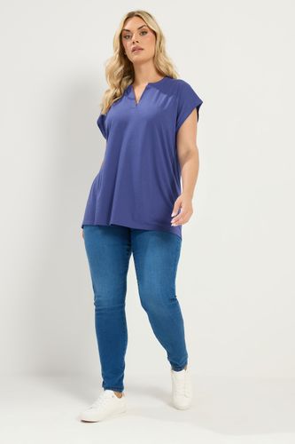Tshirt Violet À Encolure Fendue Size 50-52 - Yours - Modalova