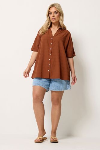 Chemise Marron Texturée Size 42 - Yours - Modalova