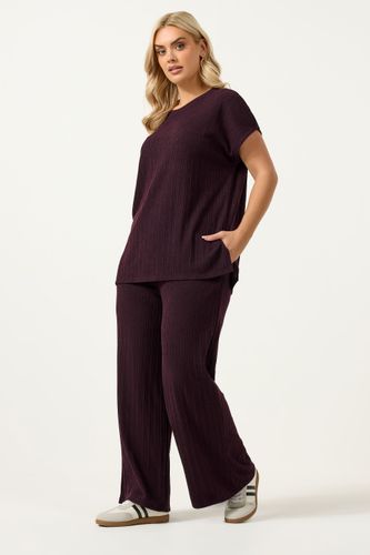 Tshirt En Maille Violet Foncé Size 58-60 - Yours - Modalova