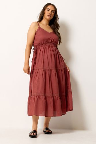 Robe Babydoll Étagée Rouille Size 44 - Yours - Modalova
