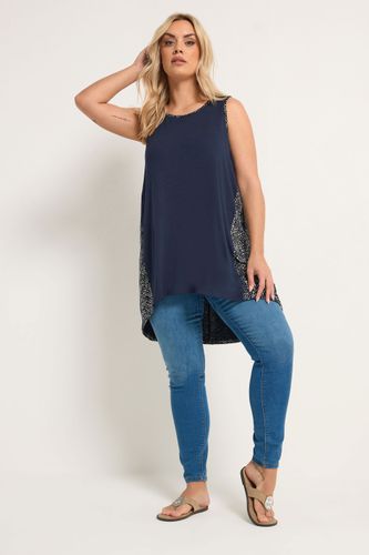 Débardeur Bleu Marine À Imprimé Abstrait Dans Le Dos Size 48 - Yours - Modalova