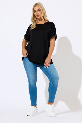 Haut Noir Scintillant Size 58-60 - Yours - Modalova