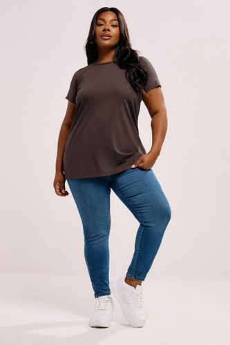 Tshirt Basique Marron Chocolat Size 48 - Yours - Modalova