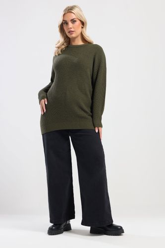 Pull Essentiel En Maille Vert Kaki Size 62-64 - Yours - Modalova