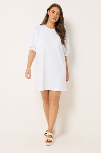 Robe Blanche À Manches Ballon Size 44 - Yours - Modalova