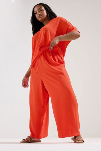 Curve Pantalon Large À Taille Nouée Size 54-56 - Yours - Modalova