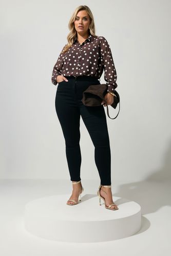 Chemise Marron Chocolat À Pois Size 58-60 - Yours London - Modalova