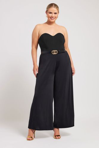 Body Noir Coupe Corset Size 44 - Yours London - Modalova