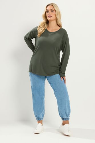 Yours Tshirt Vert Kaki Size 44 - Yours - Modalova