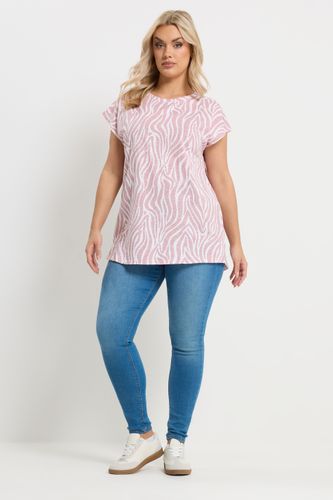 Tshirt À Mancherons Et Imprimé Zèbre Rose Size 54-56 - Yours - Modalova