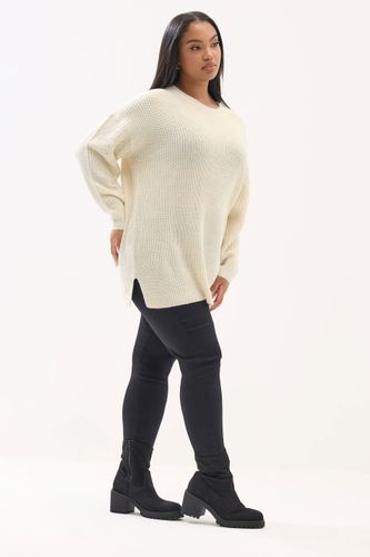 Pull Doux Crème En Maille Size 54-56 - Yours - Modalova