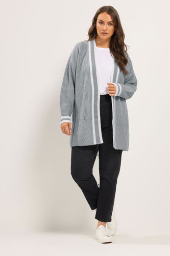Cardigan Gris À Bord Contrastant Size 46-48 - Yours - Modalova