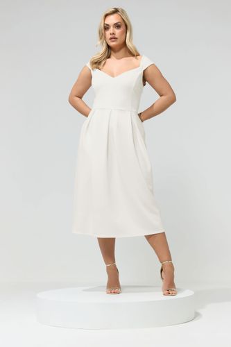 Robe Patineuse Blanche Size 46 - Yours London - Modalova