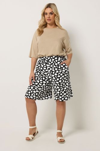 Short Noir À Imprimé Cœur Size 46 - Yours - Modalova