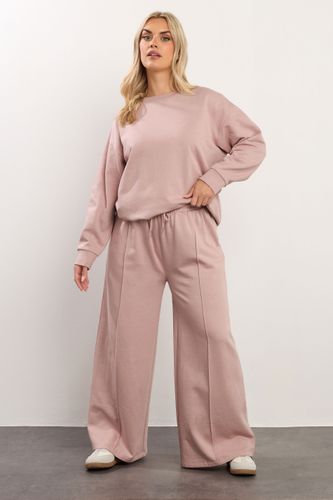Pantalon De Jogging Large Rose Poudré Size 42 - Yours - Modalova