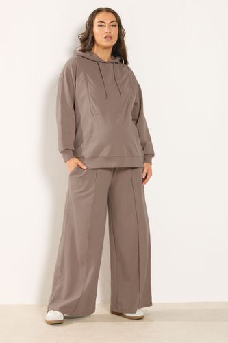 Maternity Pantalon De Jogging Large Marron Size 48 - Bump It Up - Modalova