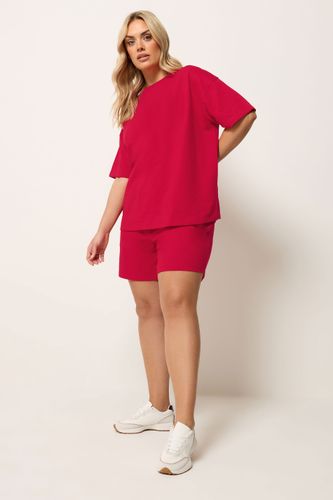 Ensemble Tshirt Et Short En Molleton Rouge Size 62-64 - Yours - Modalova