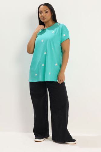 Tshirt Avec Cœurs Brodés Bleu Size 44 - Yours - Modalova