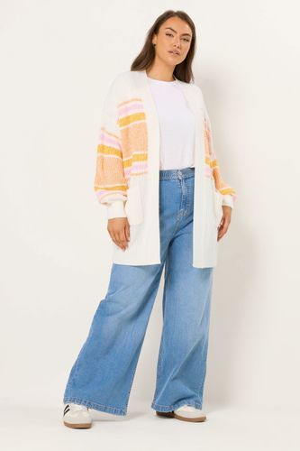 Cardigan Milong À Blocs De Couleurs Rose Grande Taille Size 46-48 - Yours - Modalova