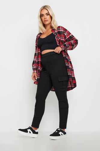 Jegging Cargo Noir À Poches Size 48 - Yours - Modalova