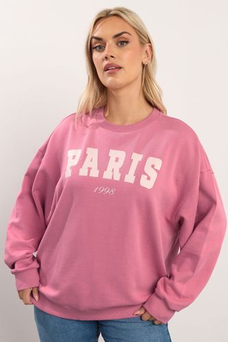 Sweatshirt Rose À Message Paris Size 46 - Yours - Modalova