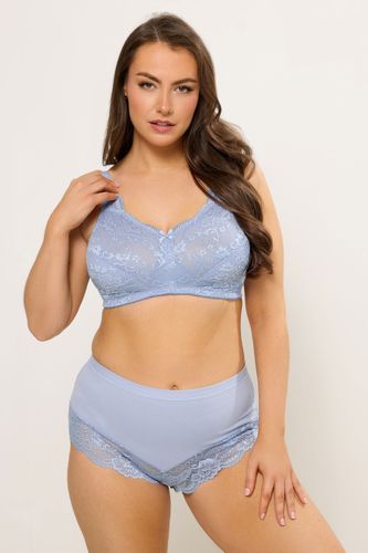 Culotte Couvrante En Dentelle Bleu Brillant Size 54-56 - Yours - Modalova