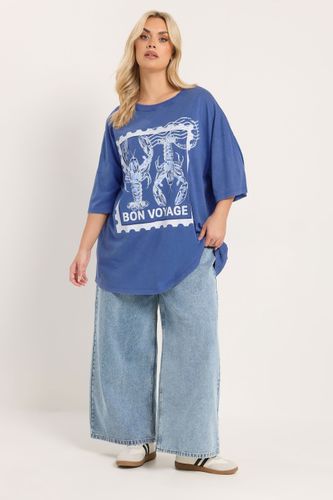 Tshirt Bleu « Bon Voyage » Size 42 - Yours - Modalova
