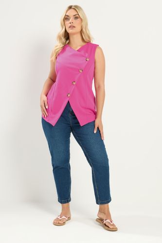 Gilet Asymétrique Rose Size 38 - Yours - Modalova