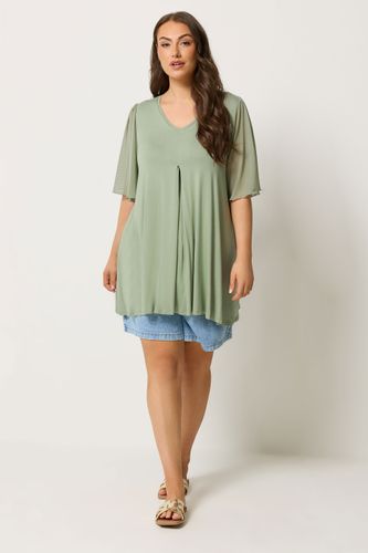 Top Vert Sauge Plissé Sur Le Devant Size 46 - Yours - Modalova