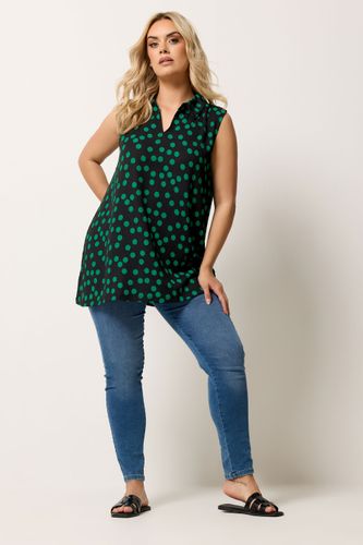 Top Noir À Pois Avec Col Size 48 - Yours - Modalova