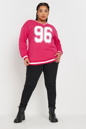 Sweatshirt Varsity Rose Bonbon '96' Size 50-52 - Yours - Modalova