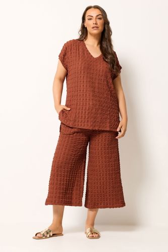 Pantalon Raccourci À Texture Effet Bulles Rouille Size 44 - Yours - Modalova