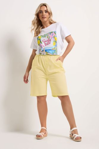 Short En Coton Léger Jaune Size 58-60 - Yours - Modalova