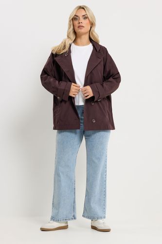 Curve Veste Raglan À Capuche Rouge Bordeaux Size 48 - Yours - Modalova