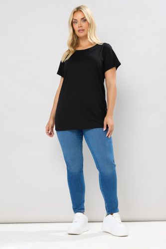 Tshirt Basique Noir En Jersey Size Regular > 44 - Yours - Modalova