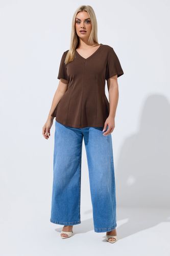 Top Corset Marron Chocolat Size 44 - Limited Collection - Modalova