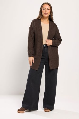 Cardigan Essentiel En Maille Chocolat Size 62-64 - Yours - Modalova