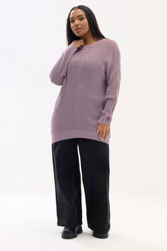Pull En Maille Violet Clair Essentiel Size 54-56 - Yours - Modalova