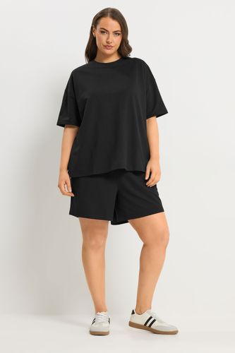 Ensemble Tshirt Et Short En Molleton Noir Size 44 - Yours - Modalova