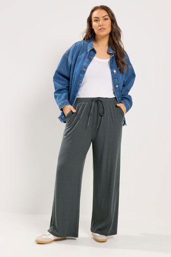 Pantalon Côtelé Gris À Enfiler Size Short > 44 - Yours - Modalova