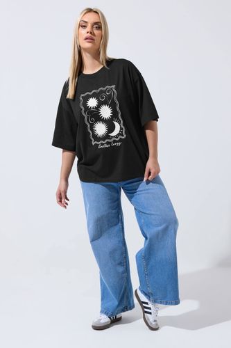 Tshirt Noir Brodé À Imprimé Graphique Soleil Size 48 - Limited Collection - Modalova